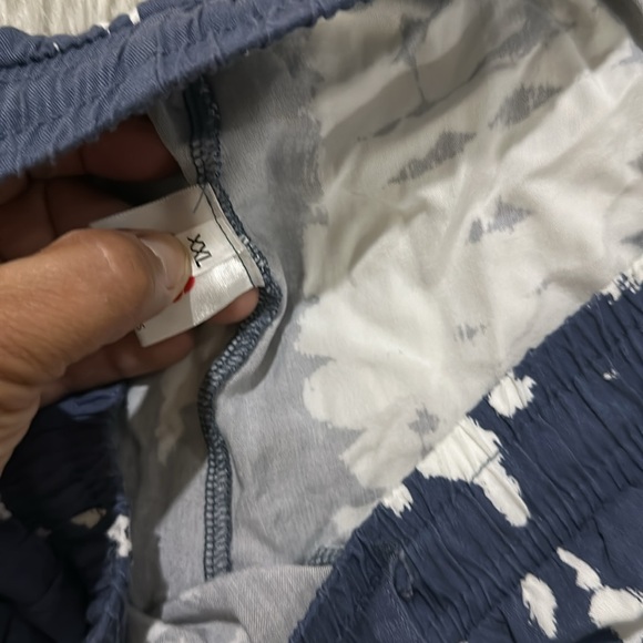 Blue tie dye print lounge summer elastic pants size xxl - Picture 5 of 6